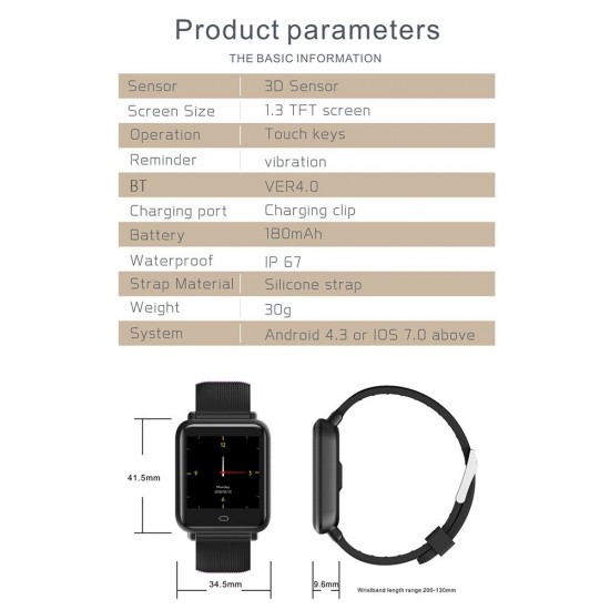 Q9 Sport Watch Smart Bracelet SMA Band Fitness Tracker IPS Screen Display Pedometer Calories Heart Rate Sleep Monitor Call Reminder Wrist Band with 2 Replacement Straps Replacement for Smartphones iOS Android Devices Q9 Sport Watch Smart Bracelet SMA Band Fitness Tracker IPS Screen Display Pedometer Calories Heart Rate Sleep Monitor Call Reminder Wrist Band with 2 Replacement Straps Replacement for Smartphones iOS Android Devices