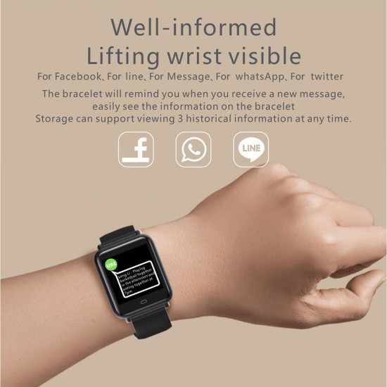 Q9 Sport Watch Smart Bracelet SMA Band Fitness Tracker IPS Screen Display Pedometer Calories Heart Rate Sleep Monitor Call Reminder Wrist Band with 2 Replacement Straps Replacement for Smartphones iOS Android Devices Q9 Sport Watch Smart Bracelet SMA Band Fitness Tracker IPS Screen Display Pedometer Calories Heart Rate Sleep Monitor Call Reminder Wrist Band with 2 Replacement Straps Replacement for Smartphones iOS Android Devices