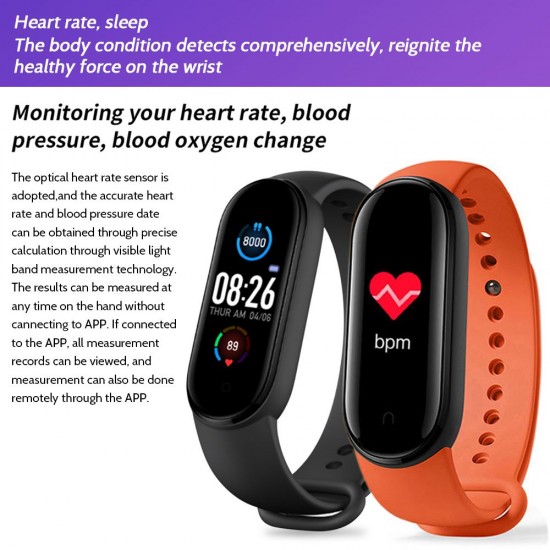 0.96-Inch Smart Bracelet BT Intelligent Watch Sport Fitness Tracker Blood Pressure Heart Rate Monitor Blood Oxygen Health Monitoring Two-way Lookup IP67 Waterproof Wristband 0.96-Inch Smart Bracelet BT Intelligent Watch Sport Fitness Tracker Blood Pressure Heart Rate Monitor Blood Oxygen Health Monitoring Two-way Lookup IP67 Waterproof Wristband
