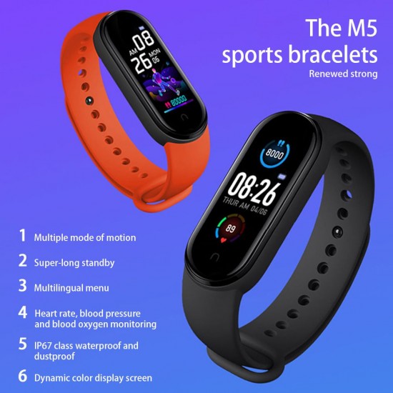 0.96-Inch Smart Bracelet BT Intelligent Watch Sport Fitness Tracker Blood Pressure Heart Rate Monitor Blood Oxygen Health Monitoring Two-way Lookup IP67 Waterproof Wristband 0.96-Inch Smart Bracelet BT Intelligent Watch Sport Fitness Tracker Blood Pressure Heart Rate Monitor Blood Oxygen Health Monitoring Two-way Lookup IP67 Waterproof Wristband