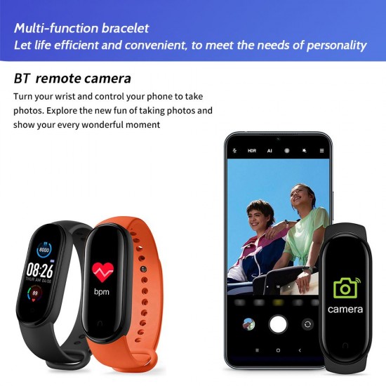 0.96-Inch Smart Bracelet BT Intelligent Watch Sport Fitness Tracker Blood Pressure Heart Rate Monitor Blood Oxygen Health Monitoring Two-way Lookup IP67 Waterproof Wristband 0.96-Inch Smart Bracelet BT Intelligent Watch Sport Fitness Tracker Blood Pressure Heart Rate Monitor Blood Oxygen Health Monitoring Two-way Lookup IP67 Waterproof Wristband