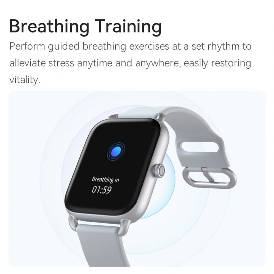 Newest Global Version Haylou RS4 LS12 Smart Watch 1.78-Inch Color AMOLED Screen BT5.1 IP68 Waterproof Sleep/Heart Rate/Blood Oxygen Monitor 12 Sport Modes Message Compatible with Android iOS