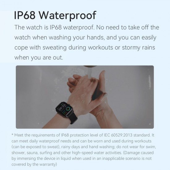 Newest Global Version Haylou RS4 LS12 Smart Watch 1.78-Inch Color AMOLED Screen BT5.1 IP68 Waterproof Sleep/Heart Rate/Blood Oxygen Monitor 12 Sport Modes Message Compatible with Android iOS