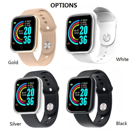 Smart Bracelet 1.3-Inch HD Color Touchscreen Smart Band IP67 Waterproof Smartwatch with Pedometer Heart Rate Tracker Blood Pressure Monitor Sleep Tracking Notifications Reminder Remote Shutter Compatible with Android iOS Smart Bracelet 1.3-Inch HD Color Touchscreen Smart Band IP67 Waterproof Smartwatch with Pedometer Heart Rate Tracker Blood Pressure Monitor Sleep Tracking Notifications Reminder Remote Shutter Compatible with Android iOS