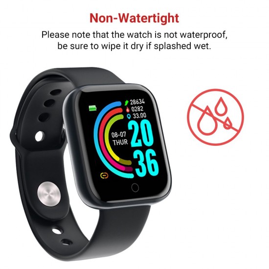 Smart Bracelet 1.3-Inch HD Color Touchscreen Smart Band IP67 Waterproof Smartwatch with Pedometer Heart Rate Tracker Blood Pressure Monitor Sleep Tracking Notifications Reminder Remote Shutter Compatible with Android iOS Smart Bracelet 1.3-Inch HD Color Touchscreen Smart Band IP67 Waterproof Smartwatch with Pedometer Heart Rate Tracker Blood Pressure Monitor Sleep Tracking Notifications Reminder Remote Shutter Compatible with Android iOS