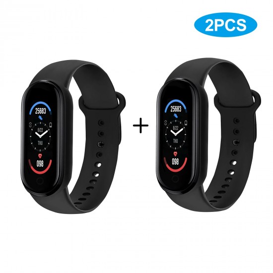 M6 Smart Sports Bracelet Watch 0.96-Inch TFT Screen BT4.0 Fitness Tracker IP67 Waterproof Sleep/Heart Rate/Blood Pressure Monitor Multiple Sports Mode Notification/Call/Sedentary Reminder Remote Camera/Music Control Compatible with Android iOS M6 Smart Sports Bracelet Watch 0.96-Inch TFT Screen BT4.0 Fitness Tracker IP67 Waterproof Sleep/Heart Rate/Blood Pressure Monitor Multiple Sports Mode Notification/Call/Sedentary Reminder Remote Camera/Music Control Compatible with Android iOS