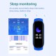 M6 Smart Sports Bracelet Watch 0.96-Inch TFT Screen BT4.0 Fitness Tracker IP67 Waterproof Sleep/Heart Rate/Blood Pressure Monitor Multiple Sports Mode Notification/Call/Sedentary Reminder Remote Camera/Music Control Compatible with Android iOS M6 Smart Sports Bracelet Watch 0.96-Inch TFT Screen BT4.0 Fitness Tracker IP67 Waterproof Sleep/Heart Rate/Blood Pressure Monitor Multiple Sports Mode Notification/Call/Sedentary Reminder Remote Camera/Music Control Compatible with Android iOS