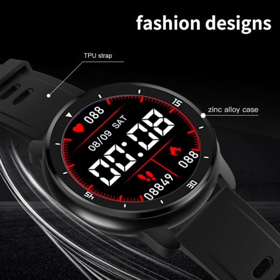 M37 Smart Sports Bracelet 1.28-Inch IPS Full-Touch Screen BT4.0 IP67 Waterproof Fitness Tracker Sleep/Heart Rate/Blood Pressure Monitor Multiple Sports Mode Notification/Call/Sedentary Reminder Remote Camera/Music Control Compatible with Android iOS M37 Smart Sports Bracelet 1.28-Inch IPS Full-Touch Screen BT4.0 IP67 Waterproof Fitness Tracker Sleep/Heart Rate/Blood Pressure Monitor Multiple Sports Mode Notification/Call/Sedentary Reminder Remote Camera/Music Control Compatible with Android iOS