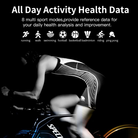 M37 Smart Sports Bracelet 1.28-Inch IPS Full-Touch Screen BT4.0 IP67 Waterproof Fitness Tracker Sleep/Heart Rate/Blood Pressure Monitor Multiple Sports Mode Notification/Call/Sedentary Reminder Remote Camera/Music Control Compatible with Android iOS M37 Smart Sports Bracelet 1.28-Inch IPS Full-Touch Screen BT4.0 IP67 Waterproof Fitness Tracker Sleep/Heart Rate/Blood Pressure Monitor Multiple Sports Mode Notification/Call/Sedentary Reminder Remote Camera/Music Control Compatible with Android iOS