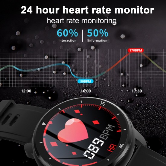 M37 Smart Sports Bracelet 1.28-Inch IPS Full-Touch Screen BT4.0 IP67 Waterproof Fitness Tracker Sleep/Heart Rate/Blood Pressure Monitor Multiple Sports Mode Notification/Call/Sedentary Reminder Remote Camera/Music Control Compatible with Android iOS M37 Smart Sports Bracelet 1.28-Inch IPS Full-Touch Screen BT4.0 IP67 Waterproof Fitness Tracker Sleep/Heart Rate/Blood Pressure Monitor Multiple Sports Mode Notification/Call/Sedentary Reminder Remote Camera/Music Control Compatible with Android iOS