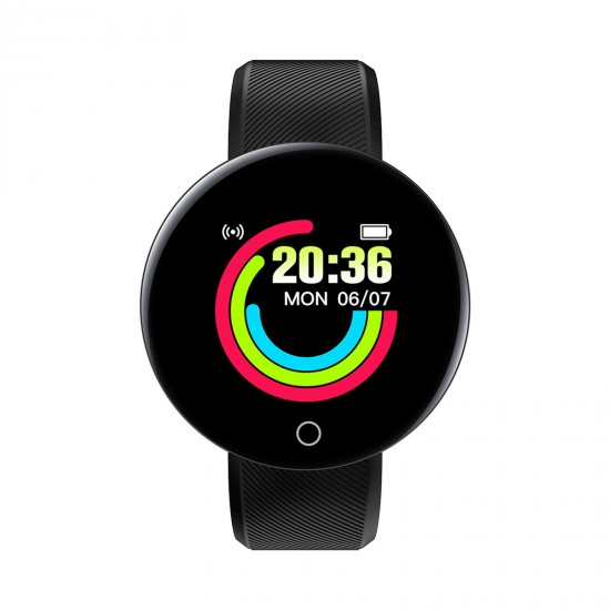 D18 Smart Sports Bracelet 1.44'' TFT Single-Touch Screen BT4.0 IP65 Waterproof Fitness Tracker Sleep/Heart Rate/Blood Pressure Monitor USB Direct Charging Upgrade System Message/Call/Sedentary Reminder Remote Camera Compatible with Android iOS D18 Smart Sports Bracelet 1.44'' TFT Single-Touch Screen BT4.0 IP65 Waterproof Fitness Tracker Sleep/Heart Rate/Blood Pressure Monitor USB Direct Charging Upgrade System Message/Call/Sedentary Reminder Remote Camera Compatible with Android iOS