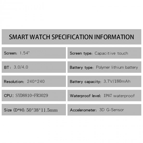 P6 BT Call Smart Bracelet 1.54'' TFT Full-Touch Screen BT3.0+4.0 IP67 Waterproof Custom Dial/3 Menu Styles Sleep/Heart Rate/Blood Pressure Monitor Multiple Sports Mode Message/Call Reminder Music Control/Remote Camera Compatible with Android iOS P6 BT Call Smart Bracelet 1.54'' TFT Full-Touch Screen BT3.0+4.0 IP67 Waterproof Custom Dial/3 Menu Styles Sleep/Heart Rate/Blood Pressure Monitor Multiple Sports Mode Message/Call Reminder Music Control/Remote Camera Compatible with Android iOS