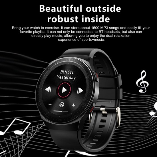 MT3 Smart Bracelet 1.28'' TFT Full-Touch Screen 8G Music Player/BT Call/One-click Recording Strong Endurance Health Management Compatible with Android iOS MT3 Smart Bracelet 1.28'' TFT Full-Touch Screen 8G Music Player/BT Call/One-click Recording Strong Endurance Health Management Compatible with Android iOS
