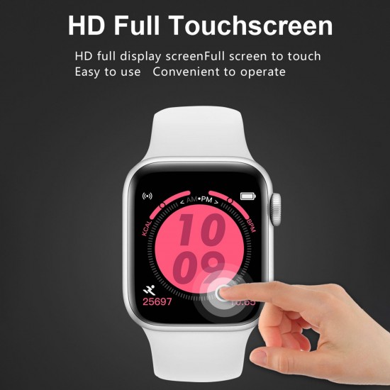T500 Smart Bracelet 1.44'' IPS Full-Touch Screen BT4.2+5.0 BT Call Fitness/Health Monitor Notification/Call Reminder Compatible with Android iOS