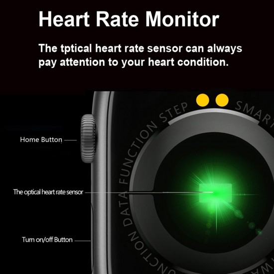 T500 Smart Bracelet 1.44'' IPS Full-Touch Screen BT4.2+5.0 BT Call Fitness/Health Monitor Notification/Call Reminder Compatible with Android iOS