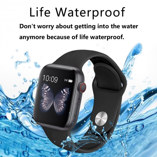 T500 Smart Bracelet 1.44'' IPS Full-Touch Screen BT4.2+5.0 BT Call Fitness/Health Monitor Notification/Call Reminder Compatible with Android iOS