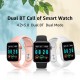 T500 Smart Bracelet 1.44'' IPS Full-Touch Screen BT4.2+5.0 BT Call Fitness/Health Monitor Notification/Call Reminder Compatible with Android iOS