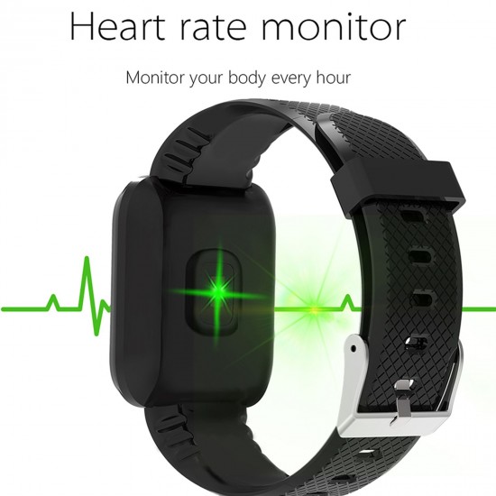 116plus Smart Sports Bracelet Sports Watch 1.44'' TFT Single-touch Screen Multilingual Display Custom Dial Fitness/Health Monitor Long Standby IP67 Waterproof Compatible with Android iOS 116plus Smart Sports Bracelet Sports Watch 1.44'' TFT Single-touch Screen Multilingual Display Custom Dial Fitness/Health Monitor Long Standby IP67 Waterproof Compatible with Android iOS