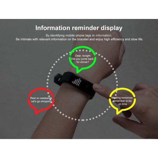 ID115plus Smart Bracelet 0.96inch TFT Screen 90mAh Heart Rate Blood Pressure Monitoring Calorie Fitness IP67 Waterproof BT Alarm Sports Wristwatch for Android / iOS ID115plus Smart Bracelet 0.96inch TFT Screen 90mAh Heart Rate Blood Pressure Monitoring Calorie Fitness IP67 Waterproof BT Alarm Sports Wristwatch for Android / iOS