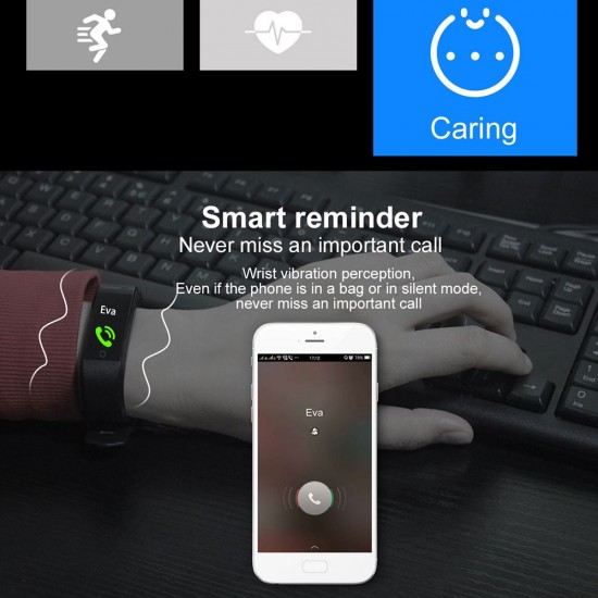 ID115plus Smart Bracelet 0.96inch TFT Screen 90mAh Heart Rate Blood Pressure Monitoring Calorie Fitness IP67 Waterproof BT Alarm Sports Wristwatch for Android / iOS ID115plus Smart Bracelet 0.96inch TFT Screen 90mAh Heart Rate Blood Pressure Monitoring Calorie Fitness IP67 Waterproof BT Alarm Sports Wristwatch for Android / iOS