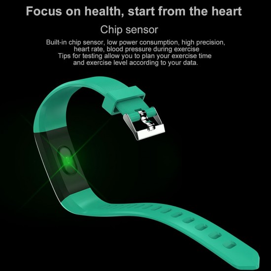 ID115plus Smart Bracelet 0.96inch TFT Screen 90mAh Heart Rate Blood Pressure Monitoring Calorie Fitness IP67 Waterproof BT Alarm Sports Wristwatch for Android / iOS ID115plus Smart Bracelet 0.96inch TFT Screen 90mAh Heart Rate Blood Pressure Monitoring Calorie Fitness IP67 Waterproof BT Alarm Sports Wristwatch for Android / iOS