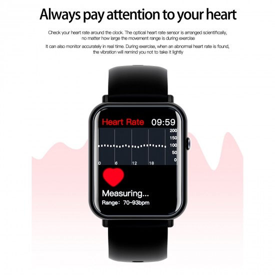 Q19 Pro Smart Sports Bracelet 1.69'' TFT Full-Touch Screen Innovative OS Sleep/Heart Rate/Blood Pressure/Pressure Monitor Family Care Shortcut Card 25 Sports Mode Compatible with iOS/Android Q19 Pro Smart Sports Bracelet 1.69'' TFT Full-Touch Screen Innovative OS Sleep/Heart Rate/Blood Pressure/Pressure Monitor Family Care Shortcut Card 25 Sports Mode Compatible with iOS/Android