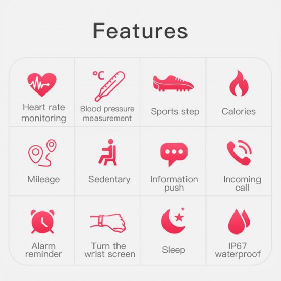 T1S Fitness Watch 1.3in Color Screen Sport Intelligent Fitness Tracker IP67 Waterproof Heart Rate Sleep Quality Temperature Monitoring Wrist Watch T1S Fitness Watch 1.3in Color Screen Sport Intelligent Fitness Tracker IP67 Waterproof Heart Rate Sleep Quality Temperature Monitoring Wrist Watch