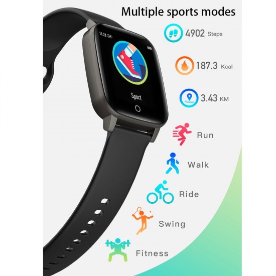 T1S Fitness Watch 1.3in Color Screen Sport Intelligent Fitness Tracker IP67 Waterproof Heart Rate Sleep Quality Temperature Monitoring Wrist Watch T1S Fitness Watch 1.3in Color Screen Sport Intelligent Fitness Tracker IP67 Waterproof Heart Rate Sleep Quality Temperature Monitoring Wrist Watch