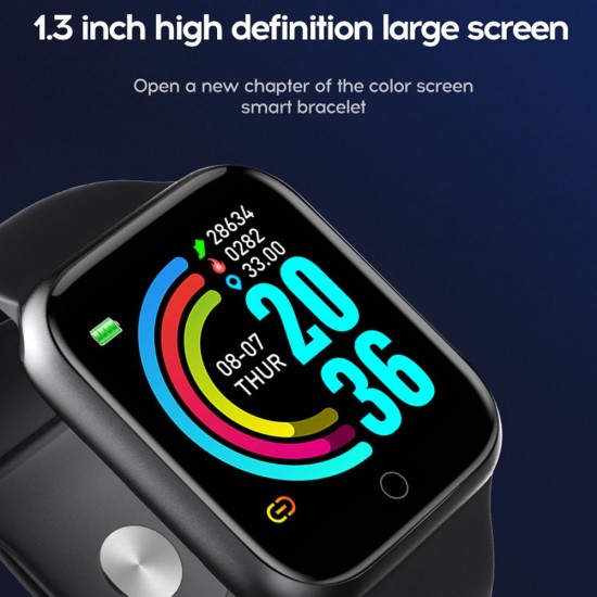 Y68 1.44in Intelligent Watches Heart Rate Monitoring Watch Sports Watches Wristband Waterproof Smartwatch Y68 1.44in Intelligent Watches Heart Rate Monitoring Watch Sports Watches Wristband Waterproof Smartwatch