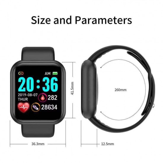 Y68 1.44in Intelligent Watches Heart Rate Monitoring Watch Sports Watches Wristband Waterproof Smartwatch Y68 1.44in Intelligent Watches Heart Rate Monitoring Watch Sports Watches Wristband Waterproof Smartwatch