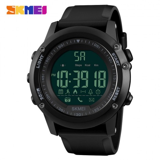 SKMEI Sports Casual Men Smart Watch Intelligent Male Watches 5ATM Water-resistant Call APP Reminder Remote Camera Sports Tracker BT Smart Bracelet SKMEI Sports Casual Men Smart Watch Intelligent Male Watches 5ATM Water-resistant Call APP Reminder Remote Camera Sports Tracker BT Smart Bracelet