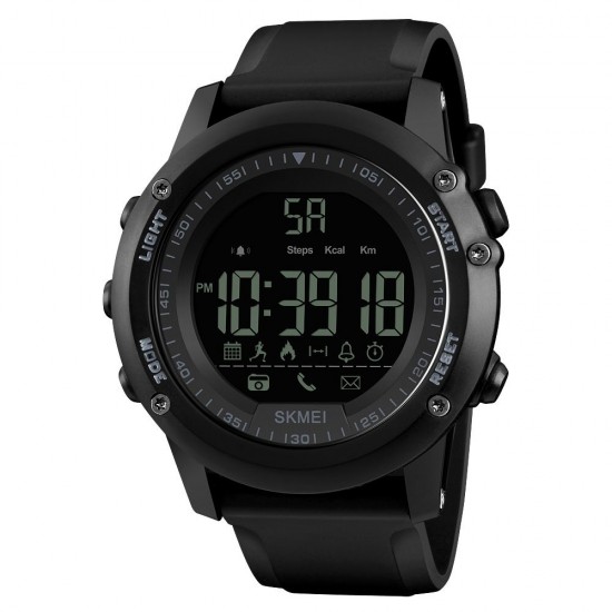 SKMEI Sports Casual Men Smart Watch Intelligent Male Watches 5ATM Water-resistant Call APP Reminder Remote Camera Sports Tracker BT Smart Bracelet SKMEI Sports Casual Men Smart Watch Intelligent Male Watches 5ATM Water-resistant Call APP Reminder Remote Camera Sports Tracker BT Smart Bracelet
