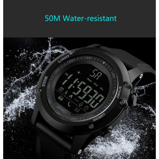 SKMEI Sports Casual Men Smart Watch Intelligent Male Watches 5ATM Water-resistant Call APP Reminder Remote Camera Sports Tracker BT Smart Bracelet SKMEI Sports Casual Men Smart Watch Intelligent Male Watches 5ATM Water-resistant Call APP Reminder Remote Camera Sports Tracker BT Smart Bracelet