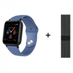 Smart Watch Men Women Full Touch Colorful Screen Silicone Band IP67 Waterproof Call Reminder Steps Counting Sleeping Monitor Heart Rate Blood Pressure Fitness Monitoring Newest Multi-sport Mode Smartwatch