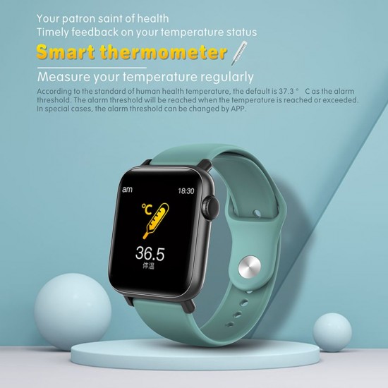 1.54'' Smart Watch with Thermometer Heart Rate Blood Pressure Blood Oxygen Monitoring Secientific Sleep Multi-Sport Mode IP67 Waterproof Fitness Smartwatches for Men Women Compatible with Android/ iOS Support BT 4.0 1.54'' Smart Watch with Thermometer Heart Rate Blood Pressure Blood Oxygen Monitoring Secientific Sleep Multi-Sport Mode IP67 Waterproof Fitness Smartwatches for Men Women Compatible with Android/ iOS Support BT 4.0