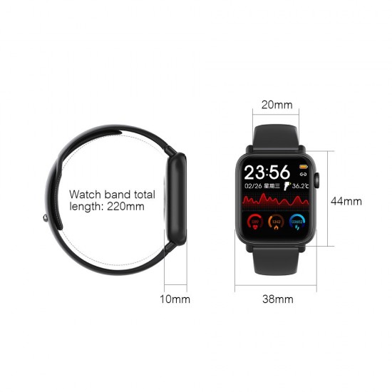 1.54'' Smart Watch with Thermometer Heart Rate Blood Pressure Blood Oxygen Monitoring Secientific Sleep Multi-Sport Mode IP67 Waterproof Fitness Smartwatches for Men Women Compatible with Android/ iOS Support BT 4.0 1.54'' Smart Watch with Thermometer Heart Rate Blood Pressure Blood Oxygen Monitoring Secientific Sleep Multi-Sport Mode IP67 Waterproof Fitness Smartwatches for Men Women Compatible with Android/ iOS Support BT 4.0