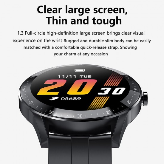 1.3'' Touch Smart Watch Heart Rate Monitoring Sports Watches Blood Pressure Detecting Multi-Sport Mode Scientific Sleep Sedentary Reminder IP67 Waterproof Fitness Tracker Smartwatches Sports Wristband Gifts for Men Women 1.3'' Touch Smart Watch Heart Rate Monitoring Sports Watches Blood Pressure Detecting Multi-Sport Mode Scientific Sleep Sedentary Reminder IP67 Waterproof Fitness Tracker Smartwatches Sports Wristband Gifts for Men Women