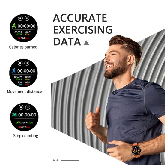 1.3'' Touch Smart Watch Heart Rate Monitoring Sports Watches Blood Pressure Detecting Multi-Sport Mode Scientific Sleep Sedentary Reminder IP67 Waterproof Fitness Tracker Smartwatches Sports Wristband Gifts for Men Women 1.3'' Touch Smart Watch Heart Rate Monitoring Sports Watches Blood Pressure Detecting Multi-Sport Mode Scientific Sleep Sedentary Reminder IP67 Waterproof Fitness Tracker Smartwatches Sports Wristband Gifts for Men Women