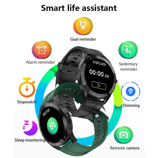 1.3'' Touch Smart Watch Heart Rate Monitoring Sports Watches Blood Pressure Detecting Multi-Sport Mode Scientific Sleep Sedentary Reminder IP67 Waterproof Fitness Tracker Smartwatches Sports Wristband Gifts for Men Women 1.3'' Touch Smart Watch Heart Rate Monitoring Sports Watches Blood Pressure Detecting Multi-Sport Mode Scientific Sleep Sedentary Reminder IP67 Waterproof Fitness Tracker Smartwatches Sports Wristband Gifts for Men Women