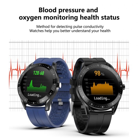 1.3'' Touch Smart Watch Heart Rate Monitoring Sports Watches Blood Pressure Detecting Multi-Sport Mode Scientific Sleep Sedentary Reminder IP67 Waterproof Fitness Tracker Smartwatches Sports Wristband Gifts for Men Women 1.3'' Touch Smart Watch Heart Rate Monitoring Sports Watches Blood Pressure Detecting Multi-Sport Mode Scientific Sleep Sedentary Reminder IP67 Waterproof Fitness Tracker Smartwatches Sports Wristband Gifts for Men Women