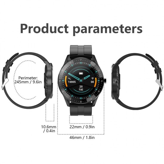 1.3'' Touch Smart Watch Heart Rate Monitoring Sports Watches Blood Pressure Detecting Multi-Sport Mode Scientific Sleep Sedentary Reminder IP67 Waterproof Fitness Tracker Smartwatches Sports Wristband Gifts for Men Women 1.3'' Touch Smart Watch Heart Rate Monitoring Sports Watches Blood Pressure Detecting Multi-Sport Mode Scientific Sleep Sedentary Reminder IP67 Waterproof Fitness Tracker Smartwatches Sports Wristband Gifts for Men Women
