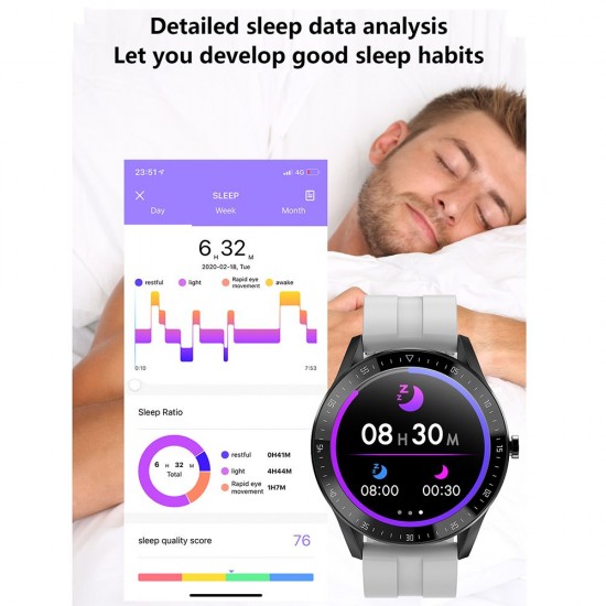 1.3'' Touch Smart Watch Heart Rate Monitoring Sports Watches Blood Pressure Detecting Multi-Sport Mode Scientific Sleep Sedentary Reminder IP67 Waterproof Fitness Tracker Smartwatches Sports Wristband Gifts for Men Women 1.3'' Touch Smart Watch Heart Rate Monitoring Sports Watches Blood Pressure Detecting Multi-Sport Mode Scientific Sleep Sedentary Reminder IP67 Waterproof Fitness Tracker Smartwatches Sports Wristband Gifts for Men Women