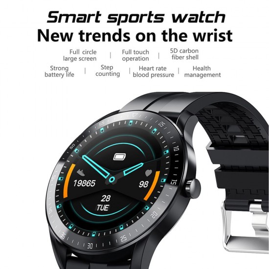 1.3'' Touch Smart Watch Heart Rate Monitoring Sports Watches Blood Pressure Detecting Multi-Sport Mode Scientific Sleep Sedentary Reminder IP67 Waterproof Fitness Tracker Smartwatches Sports Wristband Gifts for Men Women 1.3'' Touch Smart Watch Heart Rate Monitoring Sports Watches Blood Pressure Detecting Multi-Sport Mode Scientific Sleep Sedentary Reminder IP67 Waterproof Fitness Tracker Smartwatches Sports Wristband Gifts for Men Women