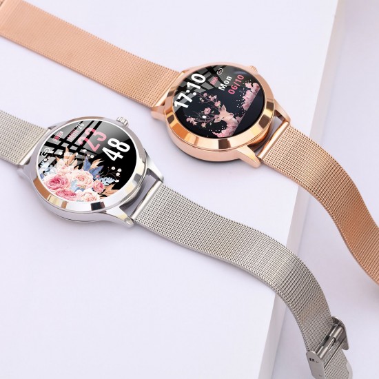 LW07 Female Smart Watch Sports Watch 1.09-Inch TFT Full-Touch Screen BT5.0 Fitness Tracker IP67 Waterproof Sleep/Heart Rate/Blood Pressure Monitor Multiple Sports Mode Notification/Call Reminder Compatible with Android iOS Gold LW07 Female Smart Watch Sports Watch 1.09-Inch TFT Full-Touch Screen BT5.0 Fitness Tracker IP67 Waterproof Sleep/Heart Rate/Blood Pressure Monitor Multiple Sports Mode Notification/Call Reminder Compatible with Android iOS Gold