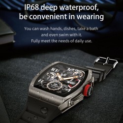 1.4 Inch Smart Watch Blood Pressure & Heart Rate Monitor IP68 Waterproof Full Touchscreen Watch Fitness Tracker Multifunction Sport Watch Female Function Call & Message Reminder