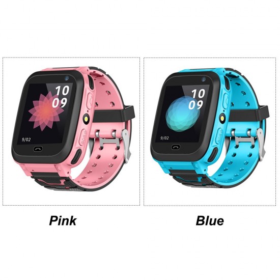 Kids Intelligent Watch with SIM Card Slot 1.44 inch IPX7 Waterproof Touching Screen Children Smartwatch with SOS Call Voice Chat Alarm Clock Compatible for Android and iOS Phone Pink/Blue Kids Intelligent Watch with SIM Card Slot 1.44 inch IPX7 Waterproof Touching Screen Children Smartwatch with SOS Call Voice Chat Alarm Clock Compatible for Android and iOS Phone Pink/Blue
