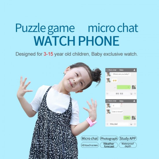 Kids Intelligent Watch with SIM Card Slot 1.44 inch IPX7 Waterproof Touching Screen Children Smartwatch with SOS Call Voice Chat Alarm Clock Compatible for Android and iOS Phone Pink/Blue Kids Intelligent Watch with SIM Card Slot 1.44 inch IPX7 Waterproof Touching Screen Children Smartwatch with SOS Call Voice Chat Alarm Clock Compatible for Android and iOS Phone Pink/Blue