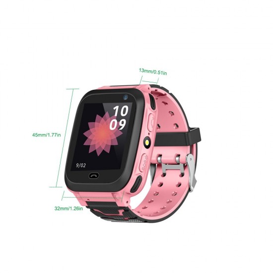 Kids Intelligent Watch with SIM Card Slot 1.44 inch IPX7 Waterproof Touching Screen Children Smartwatch with SOS Call Voice Chat Alarm Clock Compatible for Android and iOS Phone Pink/Blue Kids Intelligent Watch with SIM Card Slot 1.44 inch IPX7 Waterproof Touching Screen Children Smartwatch with SOS Call Voice Chat Alarm Clock Compatible for Android and iOS Phone Pink/Blue