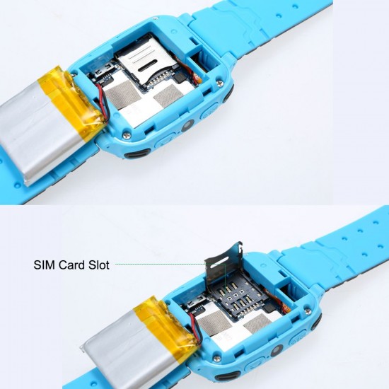 Kids Intelligent Watch with SIM Card Slot 1.44 inch IPX7 Waterproof Touching Screen Children Smartwatch with SOS Call Voice Chat Alarm Clock Compatible for Android and iOS Phone Pink/Blue Kids Intelligent Watch with SIM Card Slot 1.44 inch IPX7 Waterproof Touching Screen Children Smartwatch with SOS Call Voice Chat Alarm Clock Compatible for Android and iOS Phone Pink/Blue