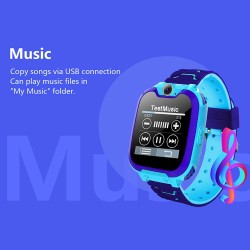 Kids Smart Watch 1.54 inches Touch Screen GPS Tracker SOS Call Game Voice Chat Camera IP65 Waterproof Wristwatch for Boys Girls Gifts